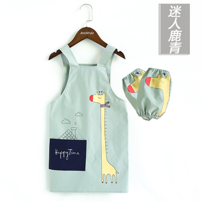 宝宝袖套画画衣卡通防水放脏