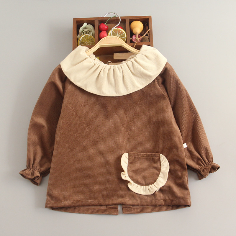 儿童罩衣荷叶领宝宝反穿衣外穿洋气防水秋冬长袖婴幼儿吃饭围兜,童装/婴儿装/亲子装,反穿衣/罩衣,淘宝优惠券,粉丝福利购,淘宝优惠卷