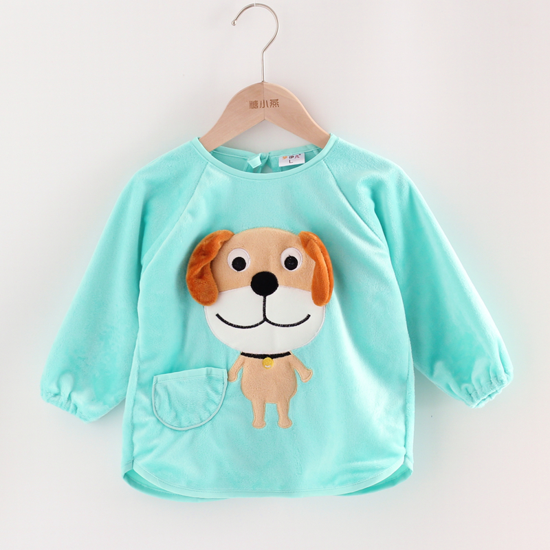 儿童罩衣吃饭反穿衣防水围兜