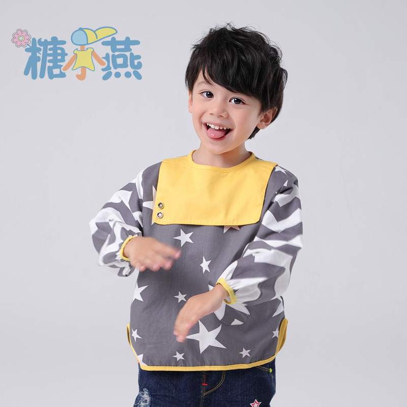 外穿纯棉儿童罩衣男宝宝反穿衣婴幼儿吃饭衣防水防脏围兜护衣长袖,童装/婴儿装/亲子装,反穿衣/罩衣,淘宝优惠券,粉丝福利购,淘宝优惠卷