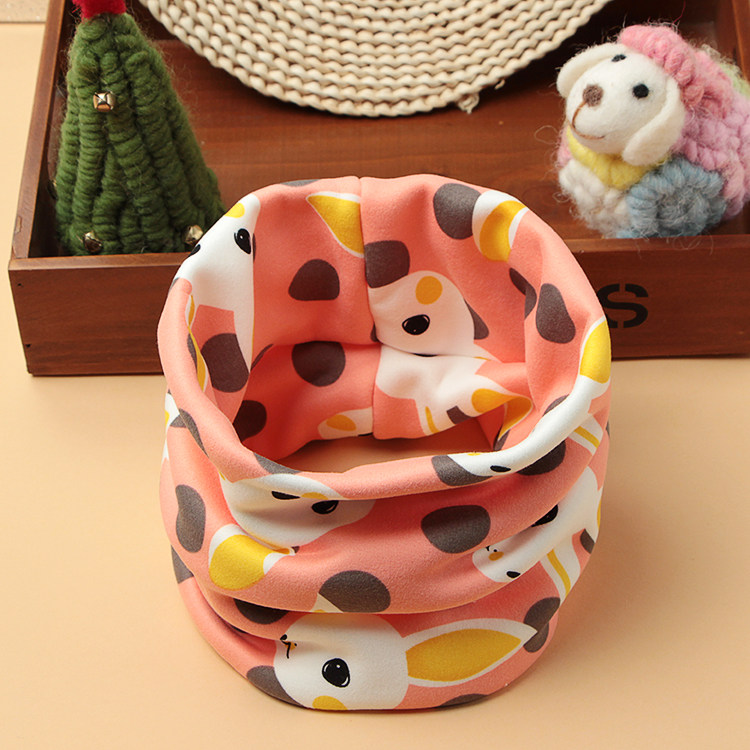 남아 및 여아를 위한 한국식  목 스카프 어린이와  를 위한 가을 겨울 순면 목 커버는 머리와 목을 따뜻하게 유지하고 환기시킵니다