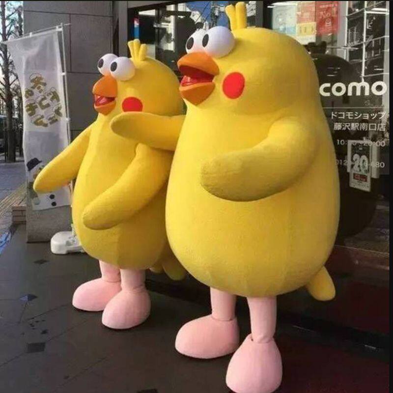 卡通服装Poinco鹦鹉兄弟行走人偶服装炸皮鸡人穿公仔服玩偶道具服
