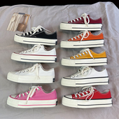 厚底增高低帮时尚 青春潮流韩版 学院复古透气港风款 经典 休闲帆布鞋