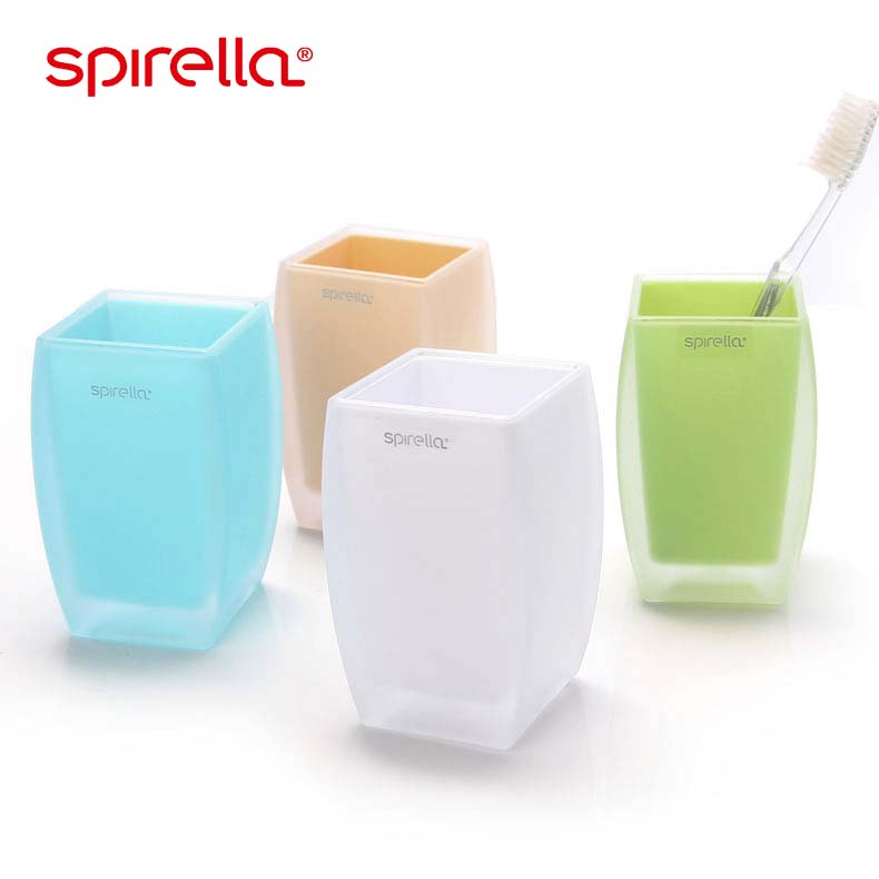 丝普瑞spirella亚克力刷牙杯子