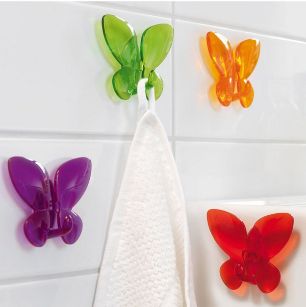 浴室强力门后无痕免钉挂钩毛巾