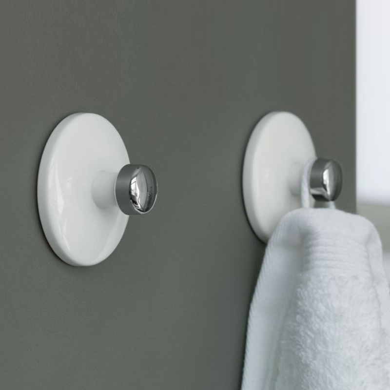 丝普瑞浴室强力免钉无痕粘钩圆钮