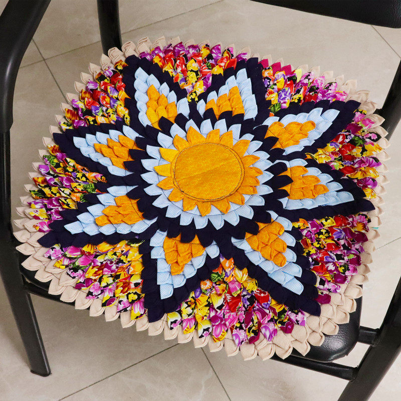 泰国手工拼布方形坐垫家居布艺藤椅垫沙发垫民族风莲花立体汽车垫,居家布艺,椅垫,淘宝优惠券,粉丝福利购,淘宝优惠卷