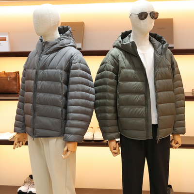 新款男士轻型保暖羽绒服