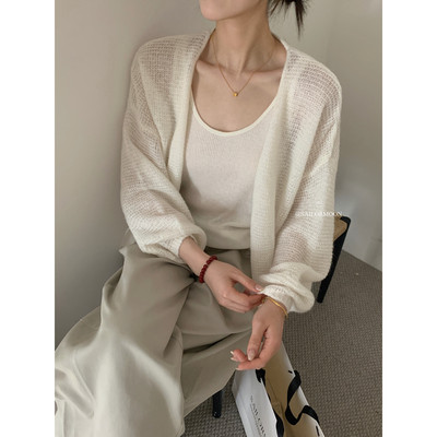 想象SAILORMOON韩系简约百搭开衫极简百搭三色针织开衫女2026春季