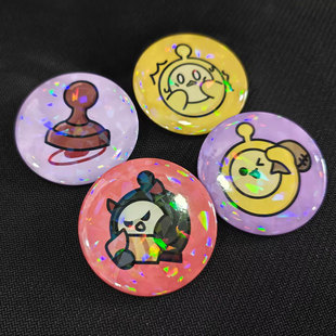 蛋仔派对游戏徽章胸章周边吧唧挂件胸章别针执法蛋暗算揪出捣蛋鬼