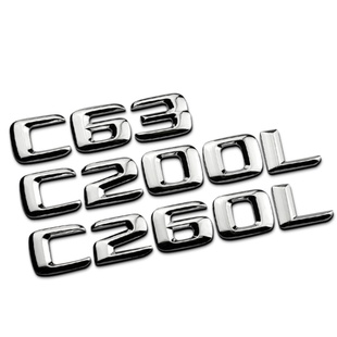 奔驰新款C200L改装C260LC300L车标 AMG车贴 C级字牌字标尾标