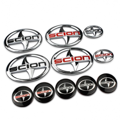 适用于个性北美scion标贴 新锐志 凯美瑞 改装车标 车尾标 轮毂标