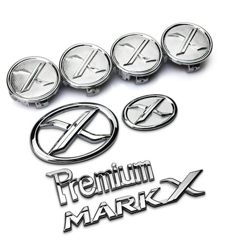 适用新锐志车标贴 方向盘 机盖 车尾 轮毂 改装MARKX车标 车身贴