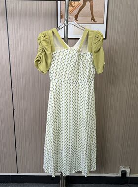 2011撤柜AL夏季新款法式裙子设计气质碎花甜美显瘦连衣裙