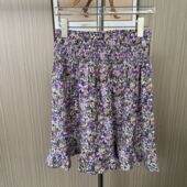 6021撤柜cg大码 气质长裙裙子 褶皱中长款 夏季 碎花显瘦半身裙新款