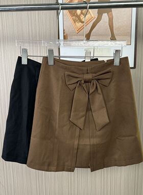 1125撤柜xxq时尚蝴蝶结设计款休闲半身裙短裙