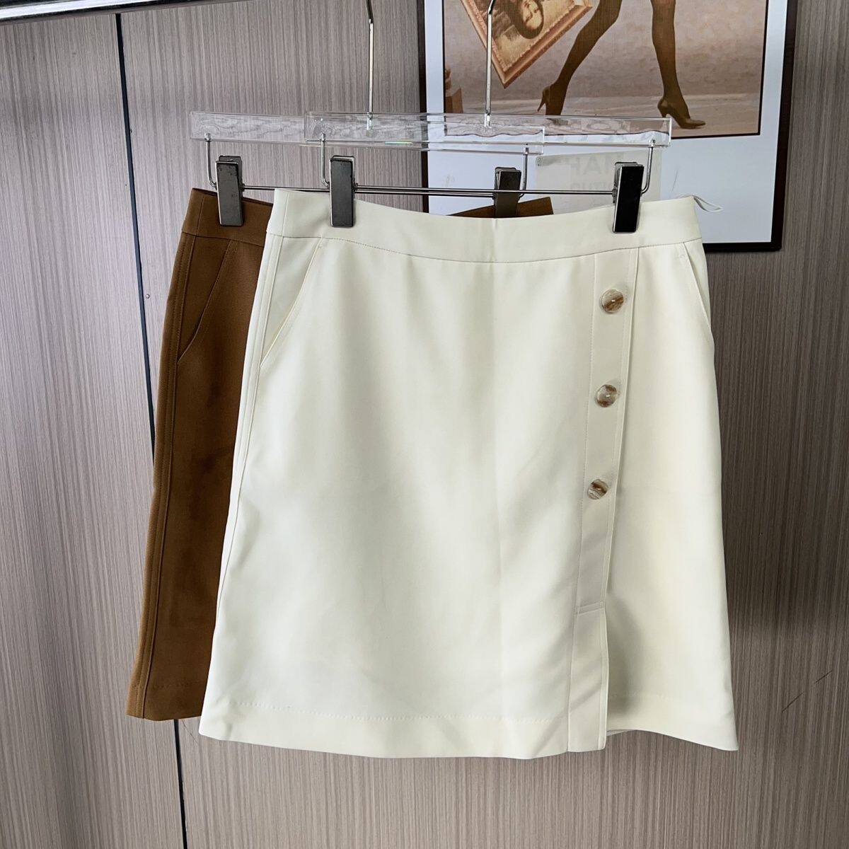 1420撤柜LD时尚2025短裙新款裙子夏季半身裙高腰不规则显瘦气质