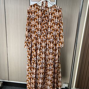 9902品牌撤柜南油货夏季宽松版花色连衣裙女中长款裙子