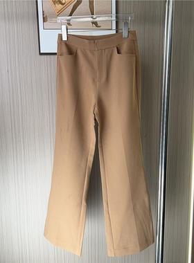 11020撤柜ATU新款垂感西装裤显瘦百搭高腰休闲裤气质直筒