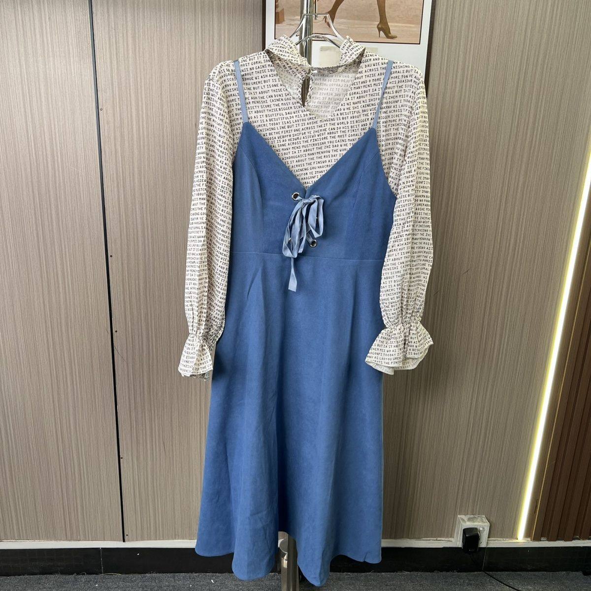 4007撤柜cg大码女装春秋季时尚两件套连衣裙,女装/女士精品,连衣裙,淘宝优惠券,粉丝福利购,淘宝优惠卷