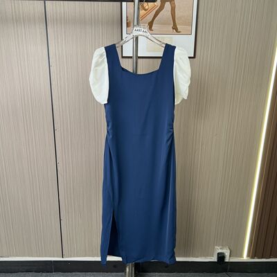 9113撤柜AL法式小众新款设计气质显瘦连衣裙长裙裙子