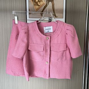 上衣两件套小个子半身裙 短款 075撤柜GT小香风套装 夏季