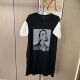 黑色连衣裙新款 夏季 短袖 1131撤柜cg大码 T恤小个子修身