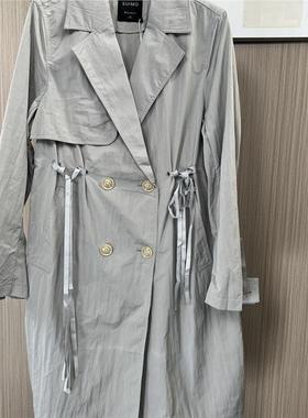 5572欧货熙家品牌撤柜女装春秋新款时尚气质双排扣休闲风衣外套