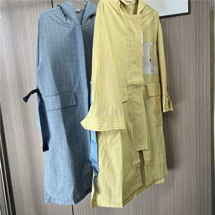 气质格子风衣外套 时尚 5260欧货熙家品牌撤柜女装 春秋新款