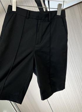 9006撤柜ATU夏季西裤短裤薄款五分裤宽松直筒休闲中裤西装休闲裤