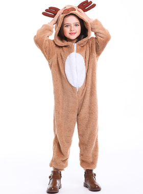 圣诞节儿童小鹿麋鹿动物驯鹿扮演服装Christmas reindeer costume