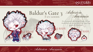 博得之门3bg3 阿斯代伦亚克力立牌贴纸 原创