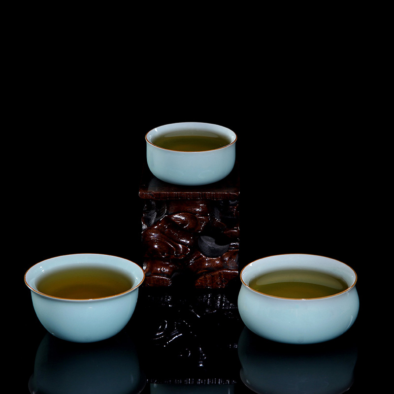 普升汝窑功夫水杯陶瓷茶器