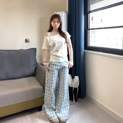 休闲运动服套装女夏季纯棉两件套