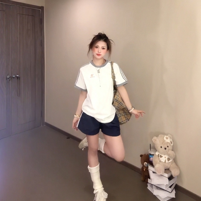 休闲运动服套装女夏季学生两件套