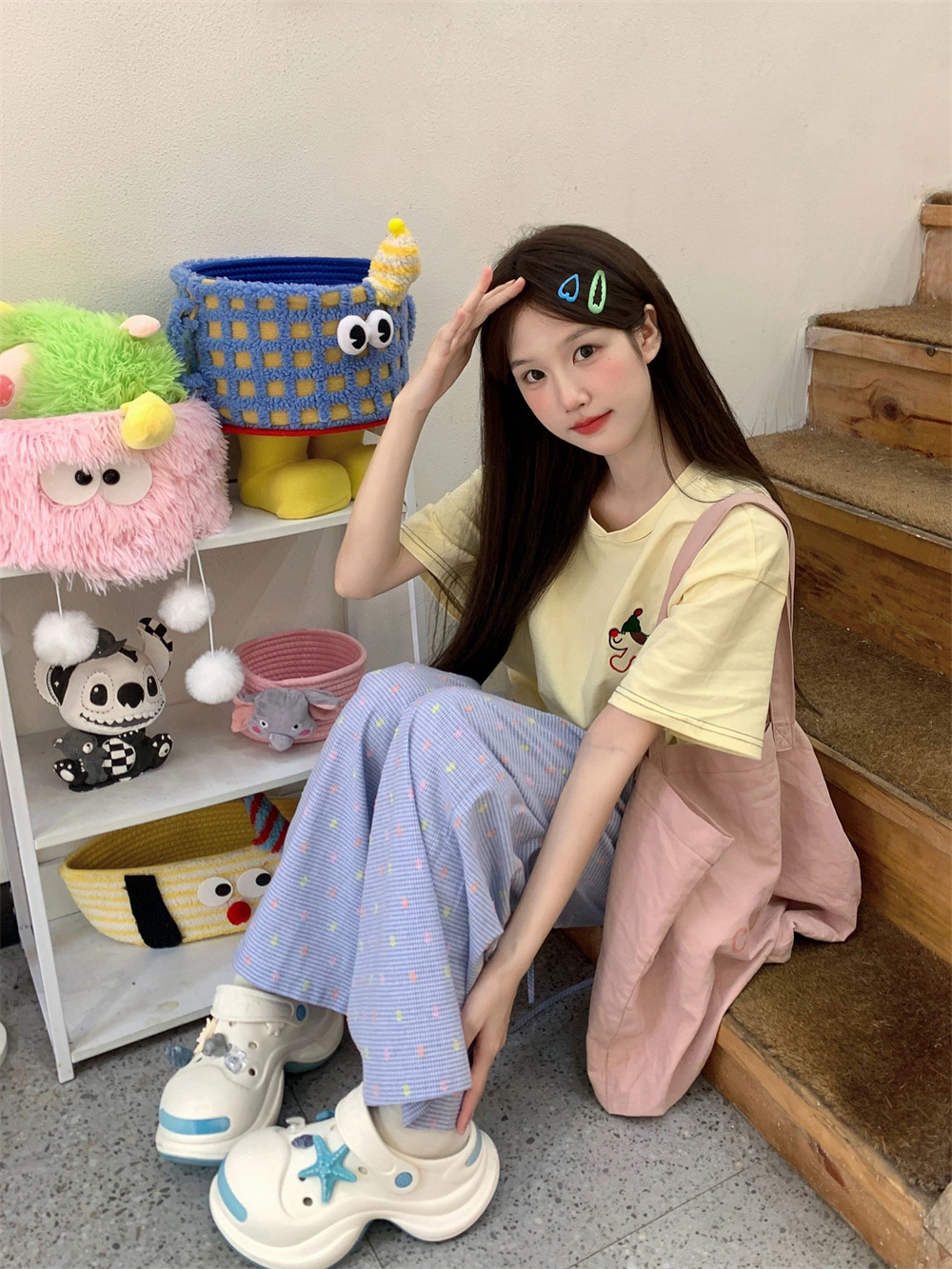 休闲运动服套装女夏季学生两件套