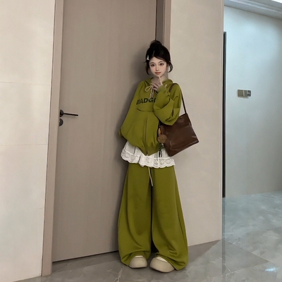 休闲运动服套装女秋冬少女两件套