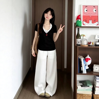 休闲运动服套装女夏季少女两件套