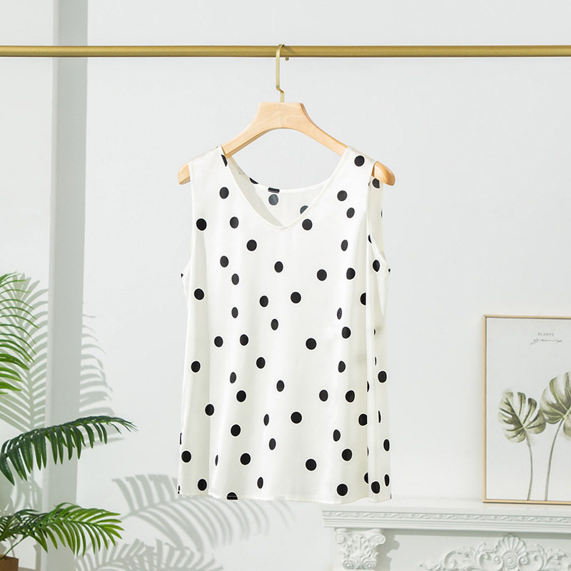 2026夏季真丝桑蚕丝背心女夏外穿吊带印花白色内搭小个子打底上衣,女装/女士精品,抹胸,淘宝优惠券,粉丝福利购,淘宝优惠卷