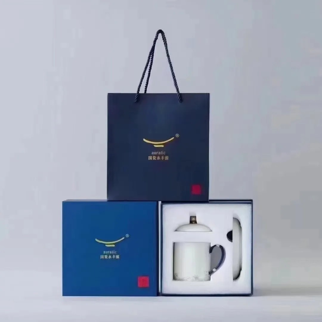 永丰源永丰源先生瓷海上明珠350ml茶杯陶瓷会议杯水杯盖杯办公杯