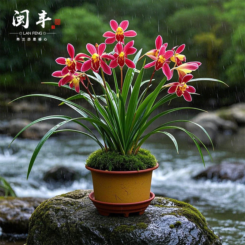 【红玫瑰】兰花盆栽植物名贵