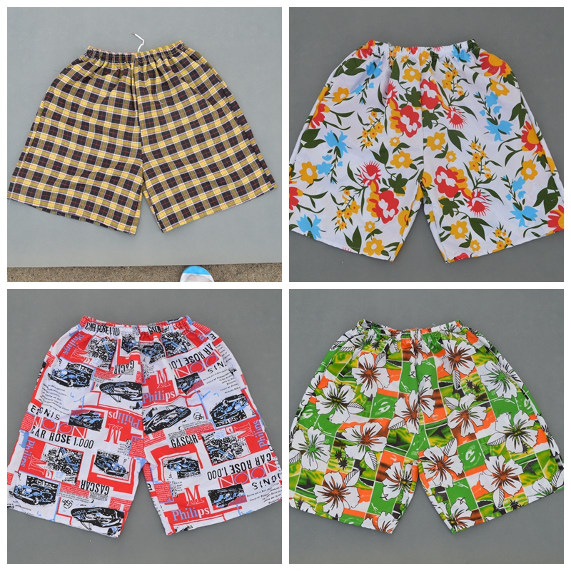 速干修身印花青年时尚运动五分裤