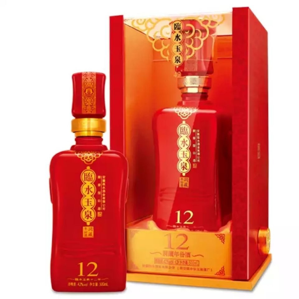 临水玉泉12 42度500mL*4瓶整箱浓酱兼香型白酒婚宴酒纯粮食酿造