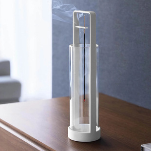 云窝可拆卸倒挂香炉轻奢熏香炉带玻璃杯香灰收集器线香香插底座