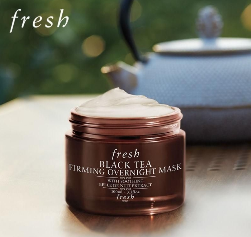 fresh馥蕾诗红茶紧致睡眠面膜补水改善暗沉涂抹式熬夜面膜黑罐女