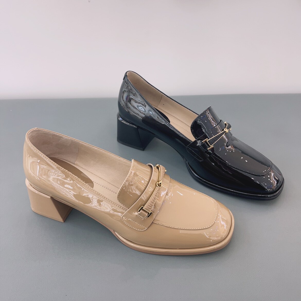 轩美诗女鞋专柜正品23春夏季新款玛丽珍女鞋瓢鞋女学院风女鞋