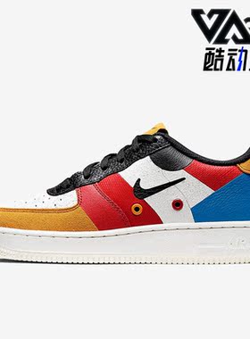 Nike/耐克正品Air Force 1 GS女子大童耐磨运动鞋BQ2438-100