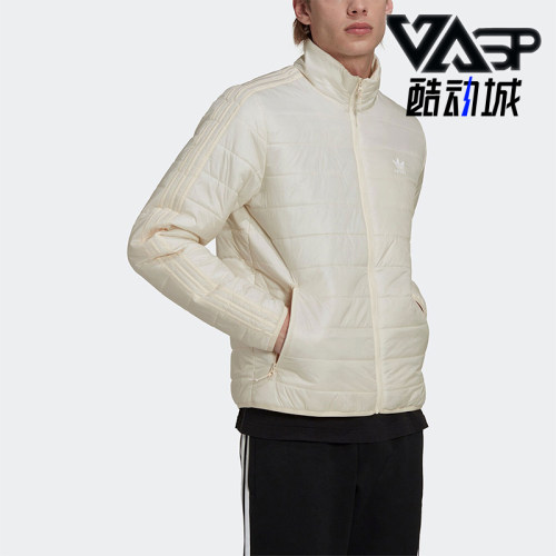 阿迪达斯男士保暖立领运动棉服