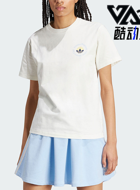 Adidas/阿迪达斯正品三叶草GRAPHIC TEE 女士运动短袖IR7473