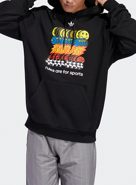 Adidas/阿迪达斯正品 春秋新款男子运动连帽卫衣套头衫FM1421